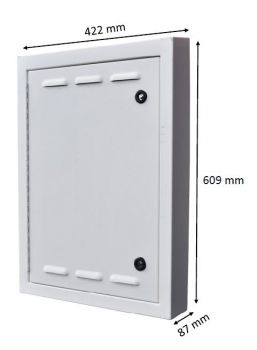 Large electric meter box cover and frame for recessed electric meter boxes