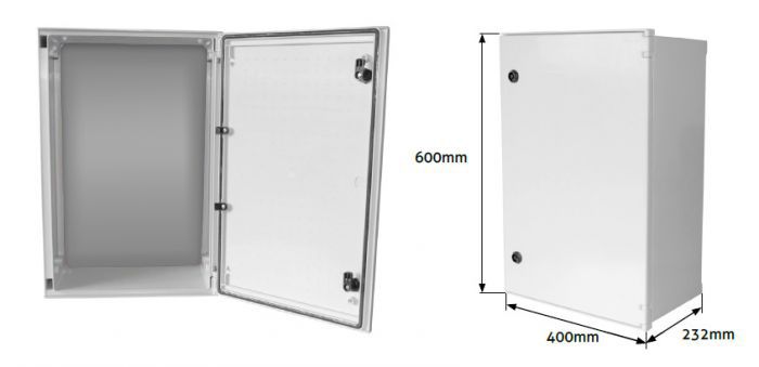 Weatherproof Electric Cabinet Ip65 Rated 600x400x230mm